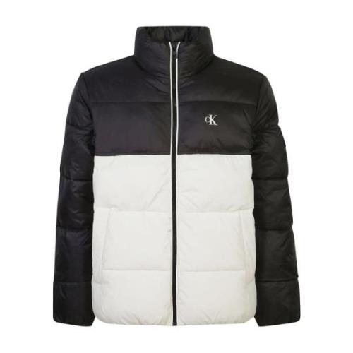 Witte Parka Jas voor Mannen Calvin Klein Jeans , White , Heren