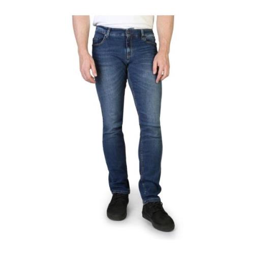 Katoenen jeans voor heren met knoop- en ritssluiting Napapijri , Blue ...