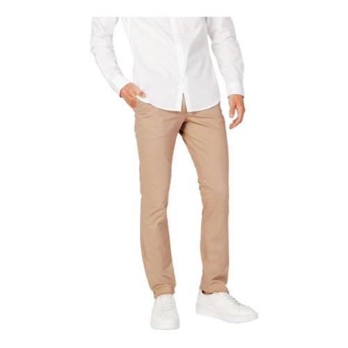 Beige Broek Rits Knoopsluiting Armani Exchange , Beige , Heren