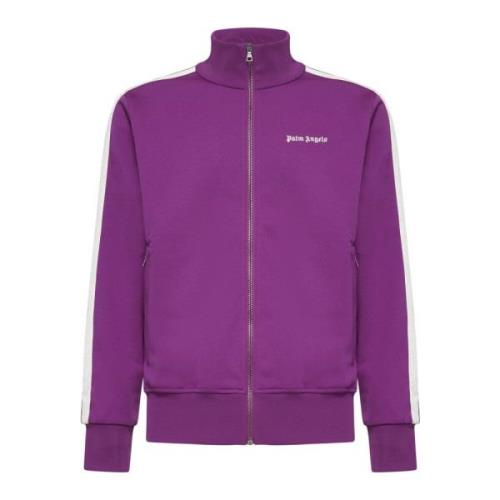 Paarse Track Jacket met Logo Palm Angels , Purple , Heren