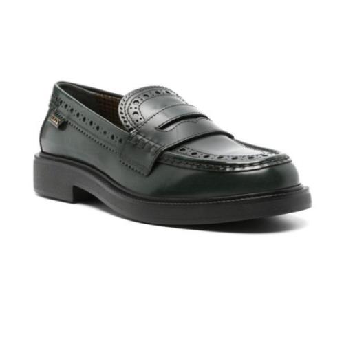 Groene Kalfsleer Gevangen Stijl Tod's , Black , Dames