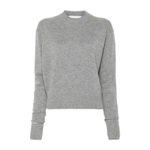 Grijze Wol-Kasjmier Trui Sportmax , Gray , Dames