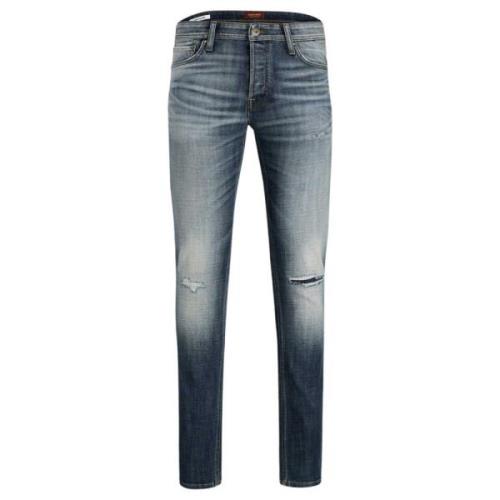 Klassieke Blauwe Heren Jeans Rits/Knoopsluiting Jack & Jones , Blue , ...