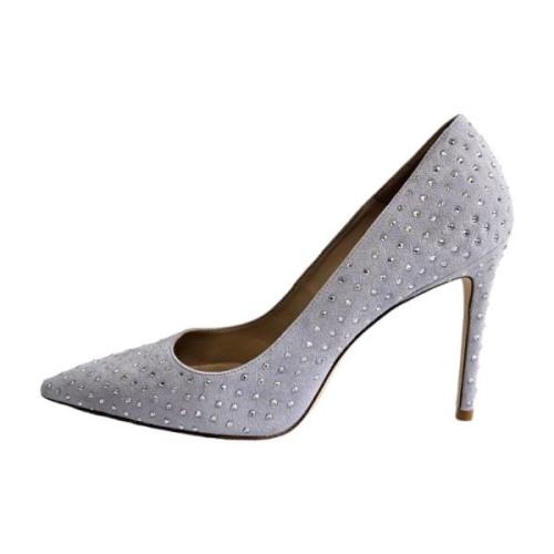 Sprankelende Blauwe Suède Pumps Stuart Weitzman , Blue , Dames