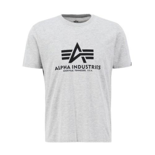 Heren Lifestyle T-shirt Alpha Industries , Gray , Heren