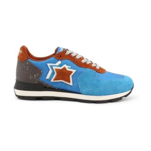 Stof Suède Sneakers Rubber Zool Mannen Atlantic Stars , Blue , Heren