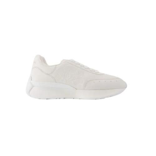 Leather sneakers Alexander McQueen , White , Heren