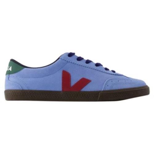 Leather sneakers Veja , Blue , Dames