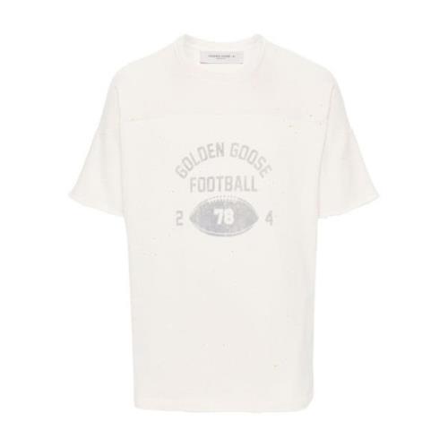 Witte T-shirts en Polos Golden Goose , White , Heren