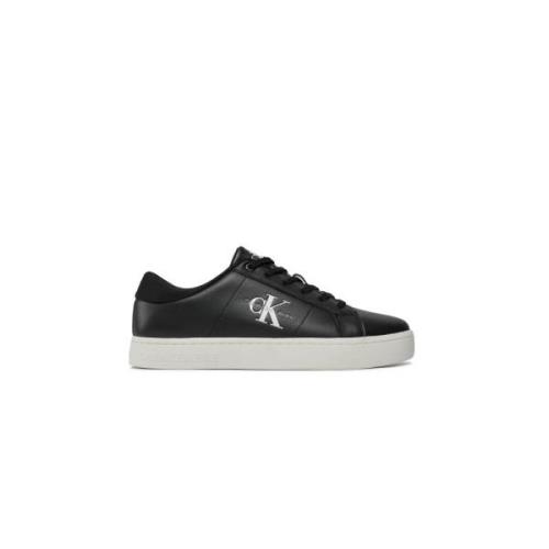 Stijlvolle leren sneakers met rubberen zool Calvin Klein Jeans , Black...