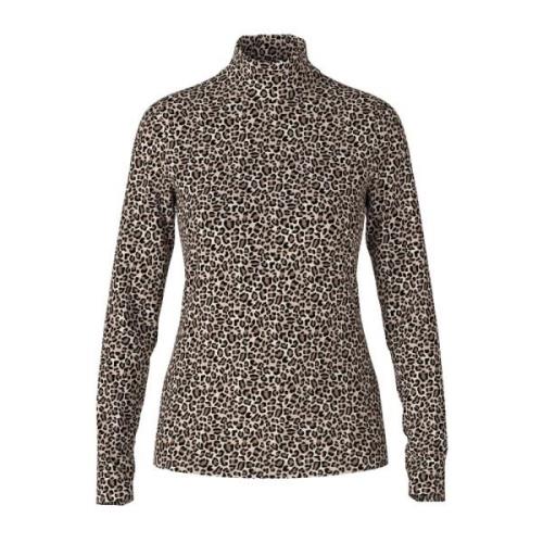 Luipaardprint Longsleeve Shirt Marc Cain , Multicolor , Dames