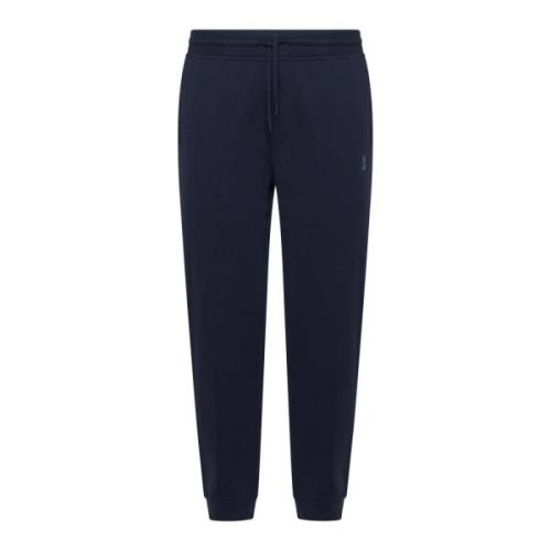 Blauwe Broek Elegante Stijl Brunello Cucinelli , Blue , Heren