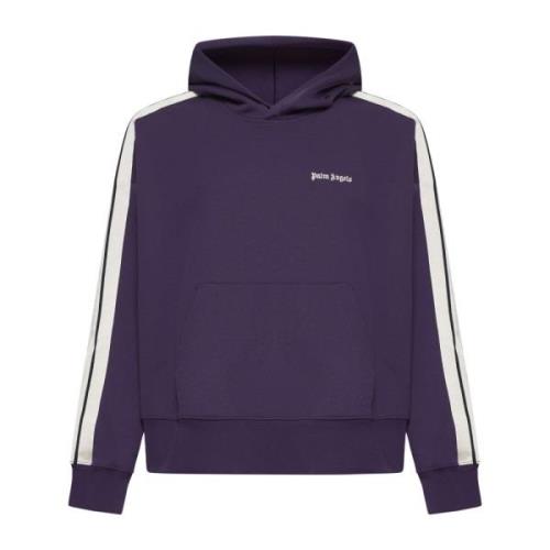 Donkerpaarse Track Hoodie met Off-White Strepen Palm Angels , Purple ,...