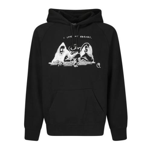 Hoodie Pepe Friends Sweat Carhartt Wip , Black , Heren