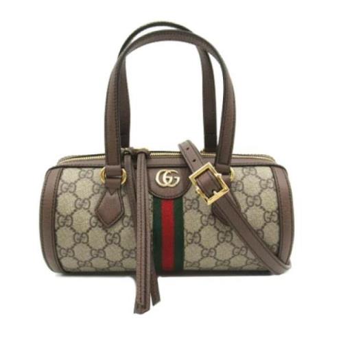 Pre-owned Canvas gucci-bags Gucci Vintage , Beige , Dames