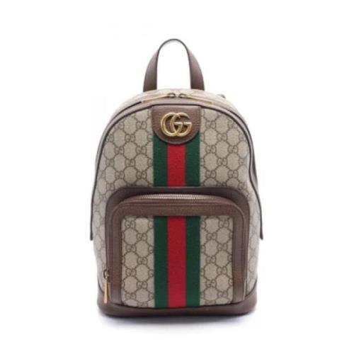 Pre-owned Canvas gucci-bags Gucci Vintage , Beige , Dames