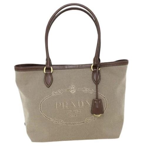 Pre-owned Canvas prada-bags Prada Vintage , Brown , Dames