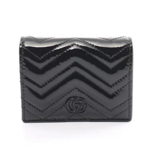 Pre-owned Leather wallets Gucci Vintage , Black , Dames