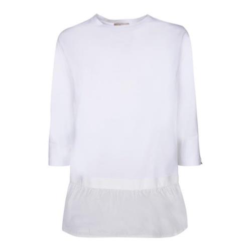 Wit T-shirt met stijlvolle sprong Herno , White , Dames