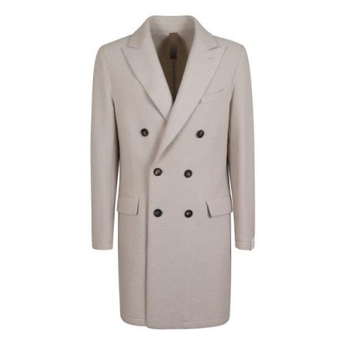 Witte Wollen Jas Aw24 Stijlvol Eleventy , White , Heren