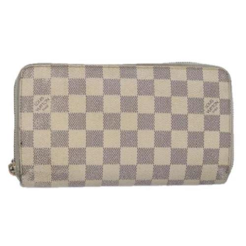 Pre-owned Canvas wallets Louis Vuitton Vintage , White , Dames