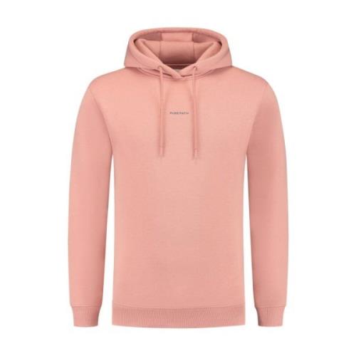 Stijlvolle Hoodie Sweater LS Pure Path , Pink , Heren