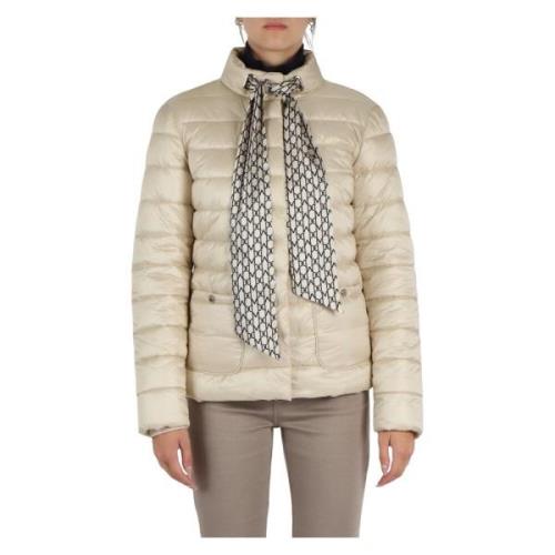 Gewatteerde gewatteerde jas met logoprint Marciano , Beige , Dames