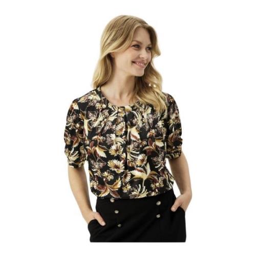 Blouse met print en 1/2 mouwen IN Front , Multicolor , Dames