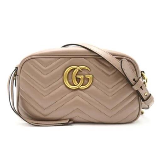 Pre-owned Leather gucci-bags Gucci Vintage , Beige , Dames