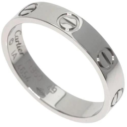 Pre-owned Platinum rings Cartier Vintage , Gray , Dames