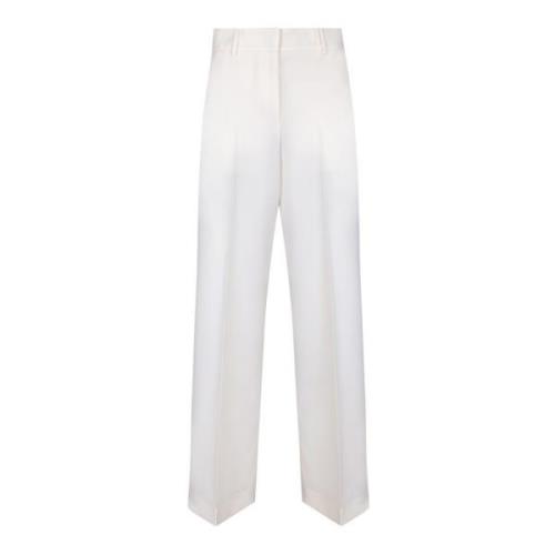 Witte Chic Broek Verhoog Stijl Msgm , White , Dames