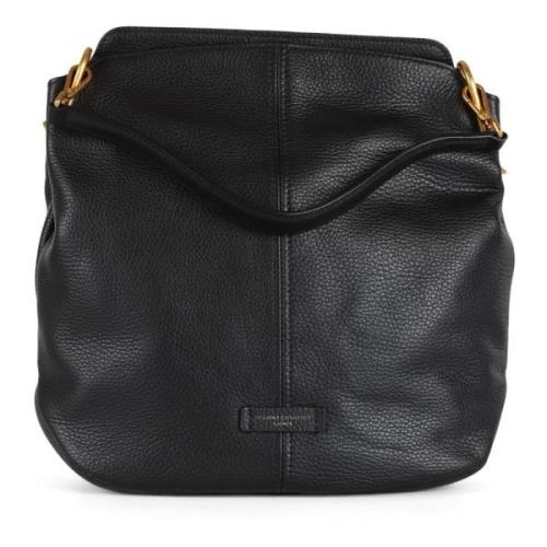 Leila Gehamerd Leren Schoudertas Gianni Chiarini , Black , Dames