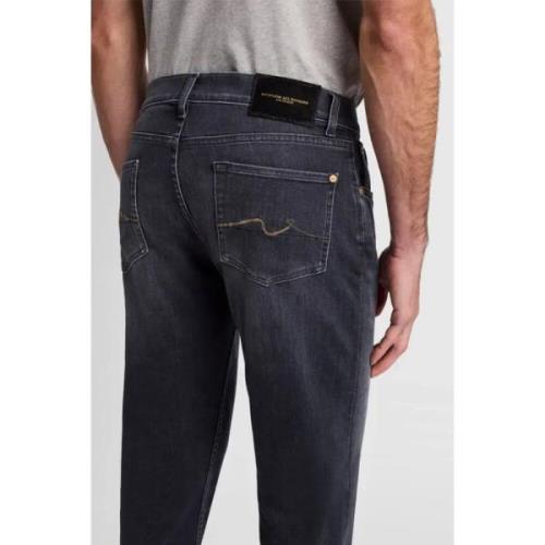 Slimmy Tapered Special Edition Zwarte Jeans 7 For All Mankind , Gray ,...