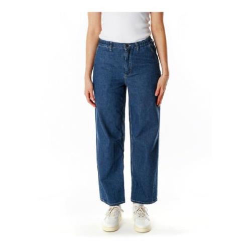 Relaxed Fit jeans met elastische tailleband American Vintage , Blue , ...