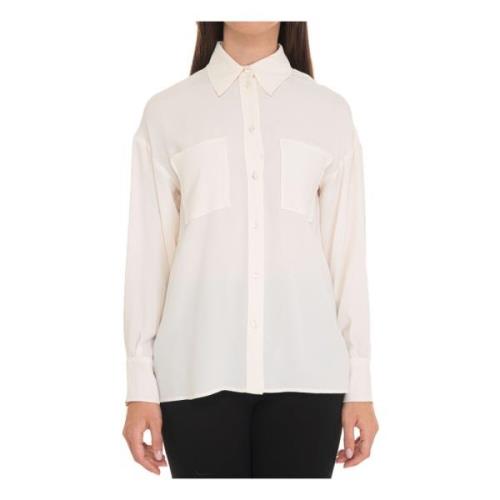 Zijde Blend Rapid Blouse Pennyblack , Beige , Dames