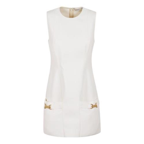 Witte Elegante Jurk Aw24 Stella McCartney , White , Dames