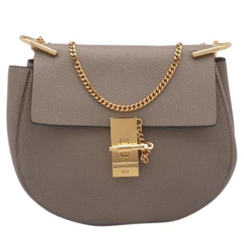 Pre-owned Leather shoulder-bags Chloé Pre-owned , Gray , Dames