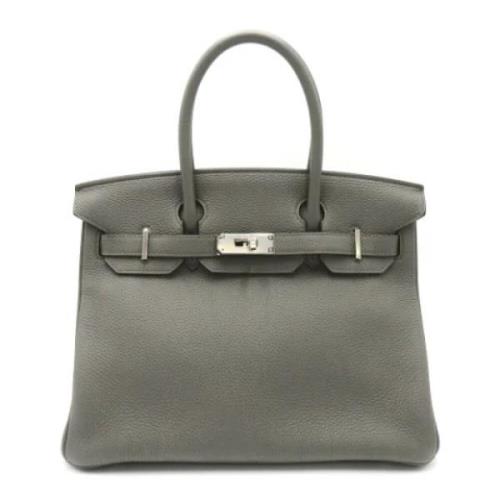 Pre-owned Leather hermes-bags Hermès Vintage , Gray , Dames