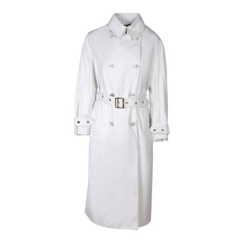 Elegante Grijze Trenchcoat Moorer , Gray , Dames