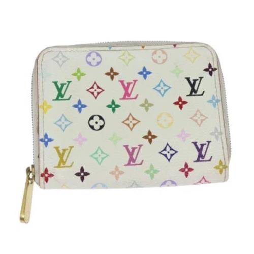 Pre-owned Canvas wallets Louis Vuitton Vintage , White , Dames