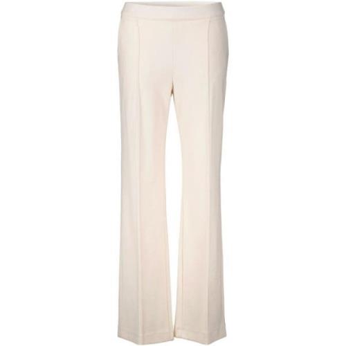 Dames Crème Lange Broek MAC , Beige , Dames