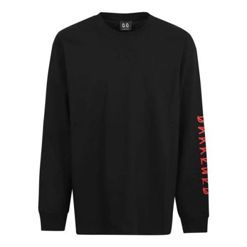 Donkerrode Longsleeve Top 44 Label Group , Black , Heren