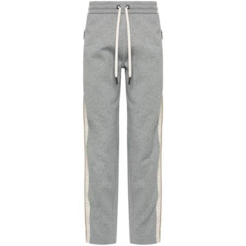 Grijze Jersey Broek Elastische Taille Moncler , Gray , Heren