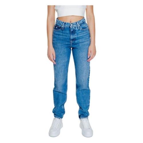 Blauwe Effen Dames Jeans met Rits Calvin Klein Jeans , Blue , Dames