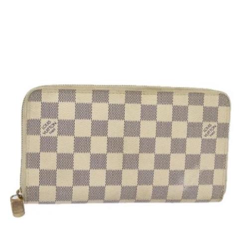 Pre-owned Canvas wallets Louis Vuitton Vintage , White , Dames