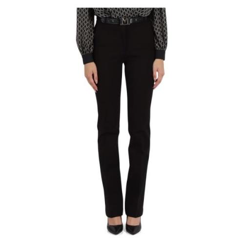 Broek van viscosemix met riem Marciano , Black , Dames