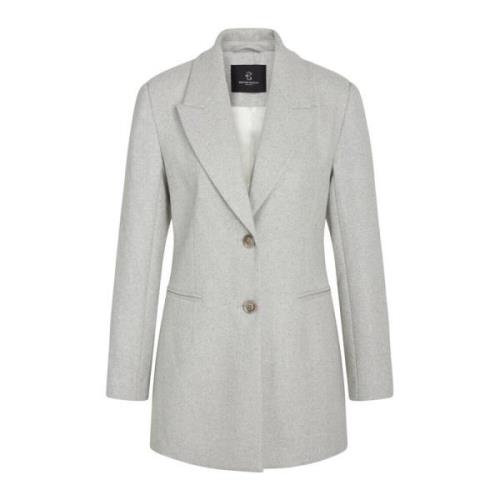 Elderbbfana Blazer Light Grey Melange Bruuns Bazaar , Gray , Dames