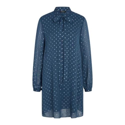 Indiase Teal Polka Dot Jurk Bruuns Bazaar , Blue , Dames