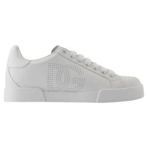 Leather sneakers Dolce & Gabbana , White , Dames