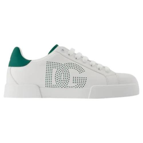 Leather sneakers Dolce & Gabbana , White , Dames